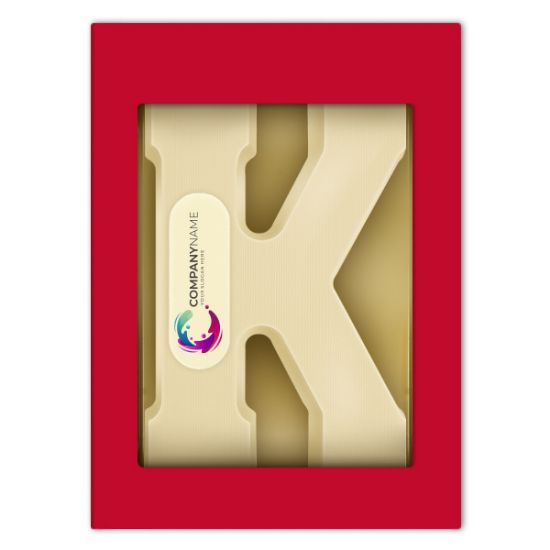 LogoLetter K wit 200 gram