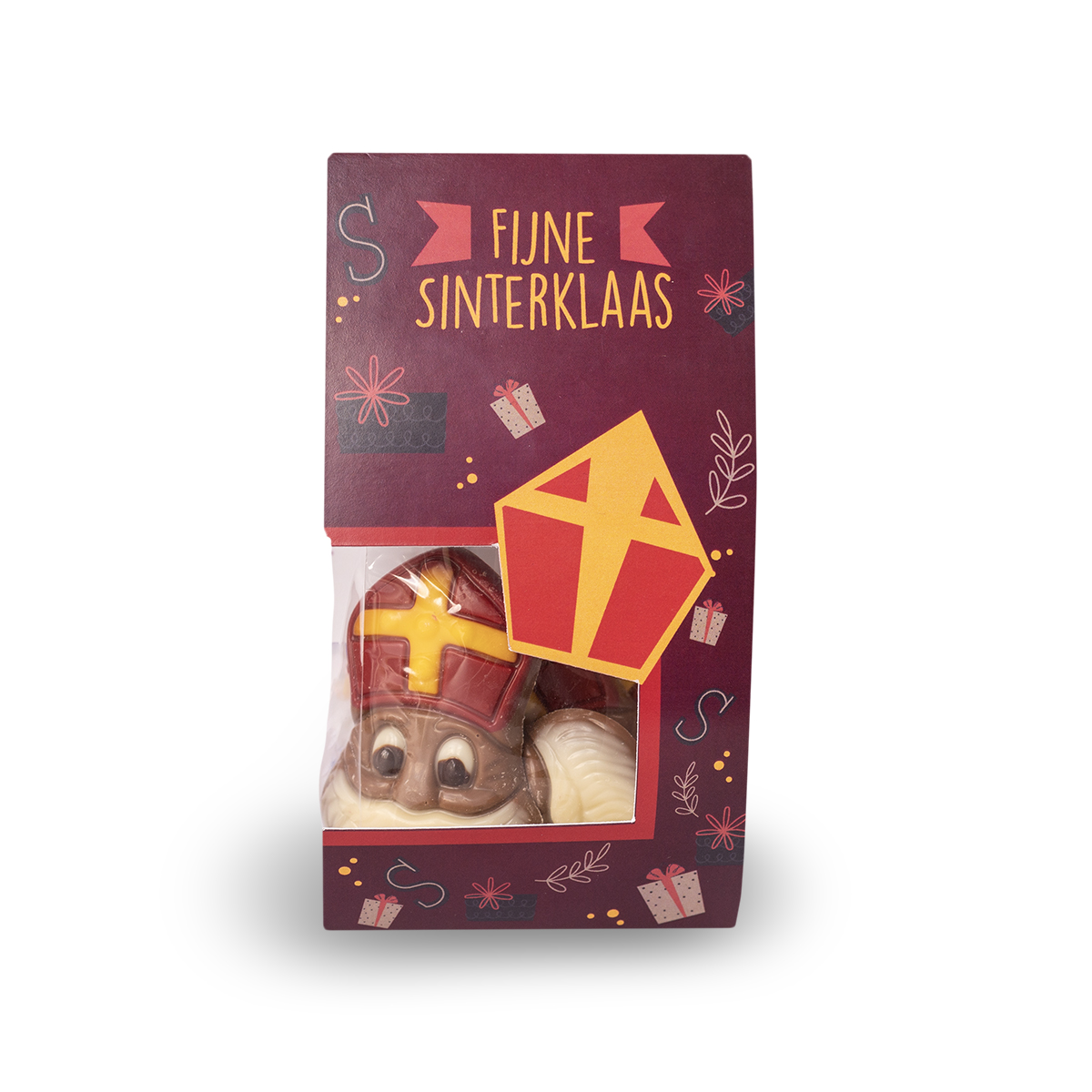 Chocolade Sinterklaasjes in Luxe Geschenkverpakking 100 gram