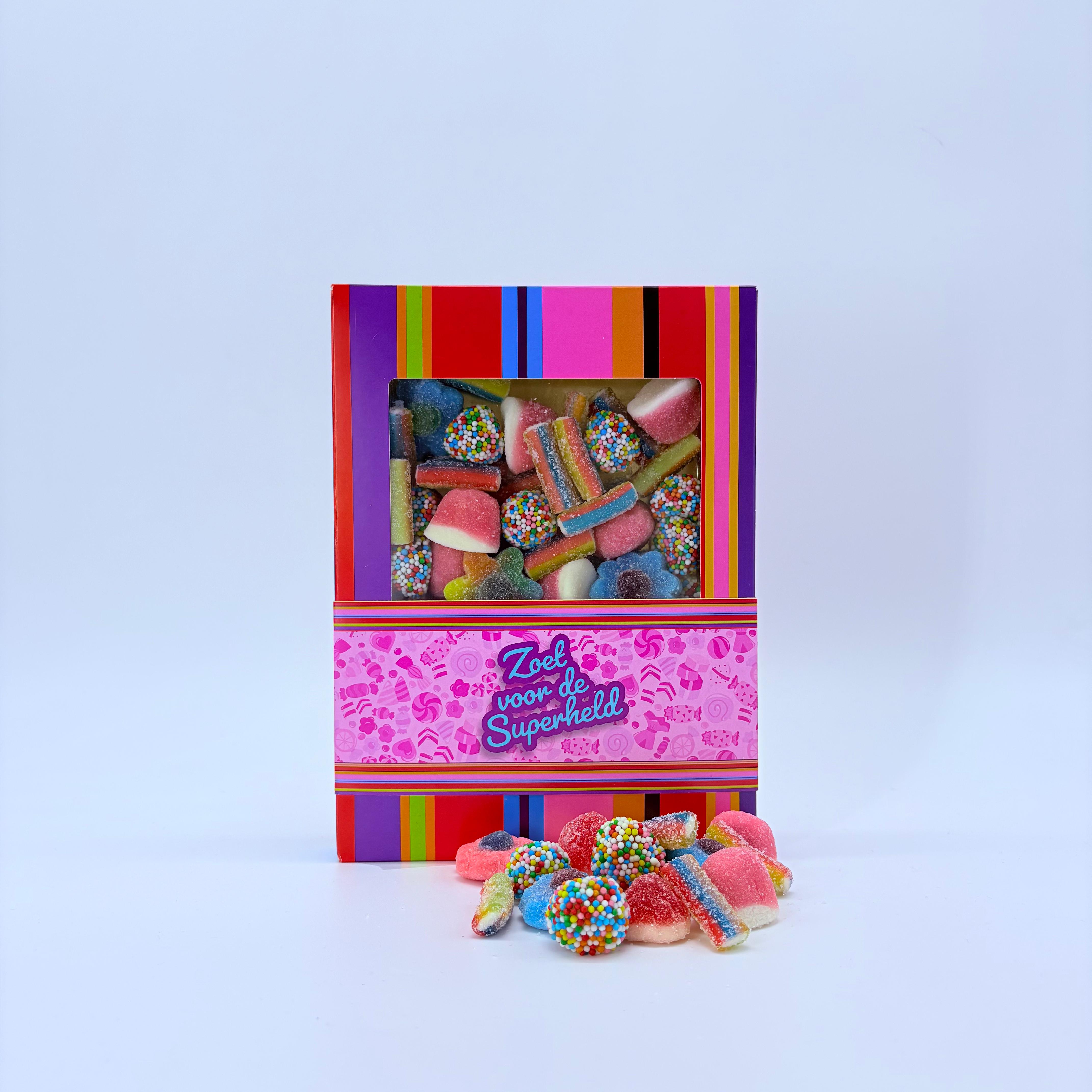 snoepdoos zoet voor de superheld