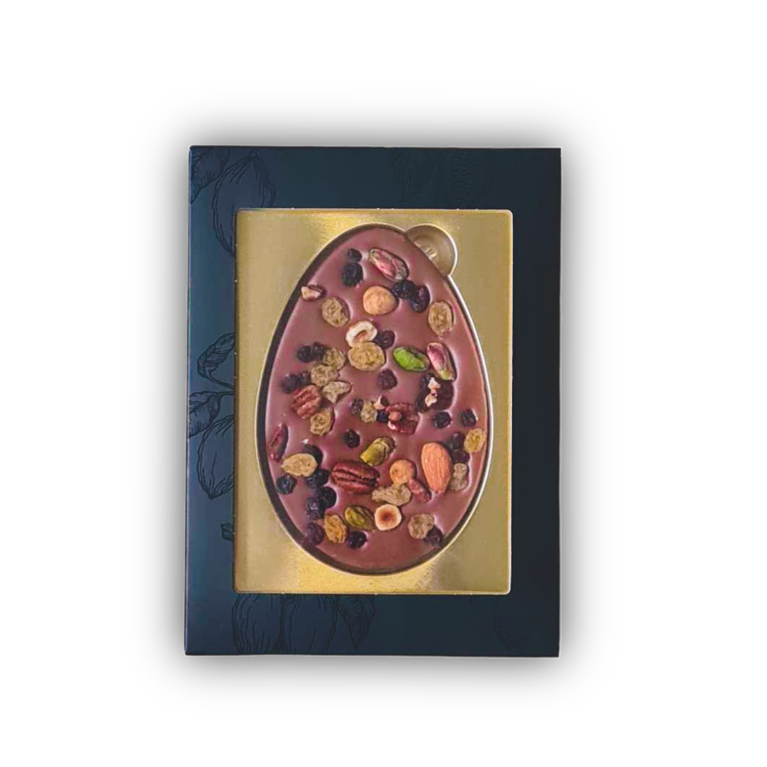 Chocolade Paasei met notenmix - tasty present