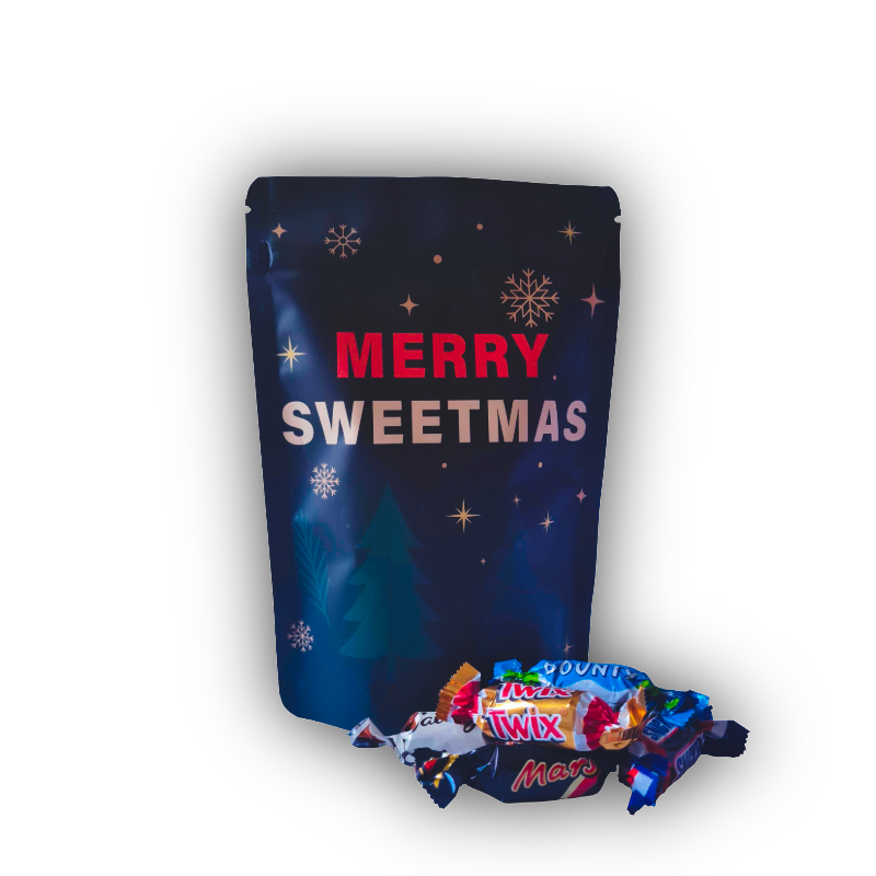 Snoep stazak met mini celebrations - Kerst relatiegeschenk - Tasty Present