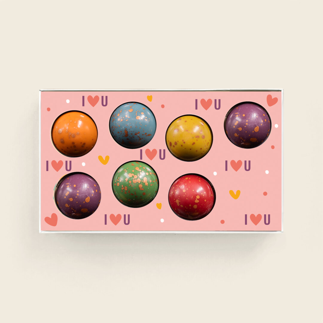 Heerlijke luxe XL bonbons in een luxe geschenkdoos met moederdag design. Ook leuk voor Valentijn. Tasty Present - Gepersonaliseerde chocolade en zoetwaren